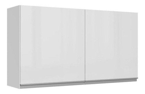 Aéreo Madesa Acordes Glamy 100% Mdf 120 Cm 2 Portas - Branco G2512109