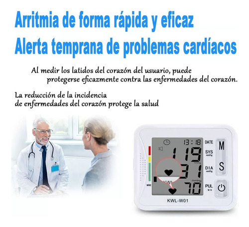 Tensiometro Digital Maquina Toma Presión Muñeca Automático
