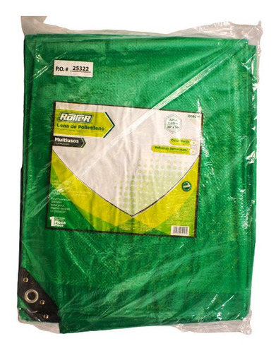 Lona Rotter Ro9279 Polietileno 3.05m X 3.05m Multiusos Verde