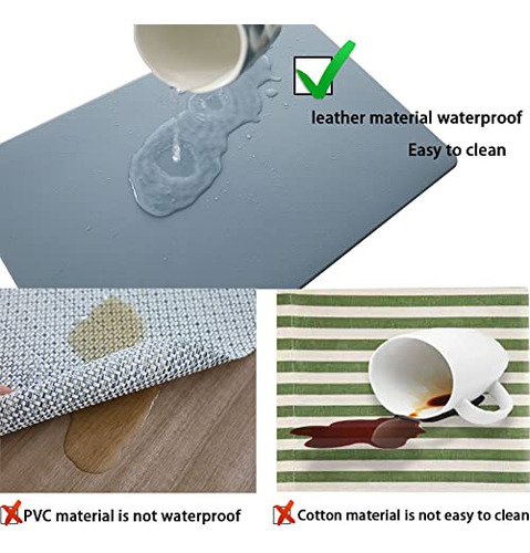 Juego De 4 Manteles Individuales De Pvc Resistentes Al Calor
