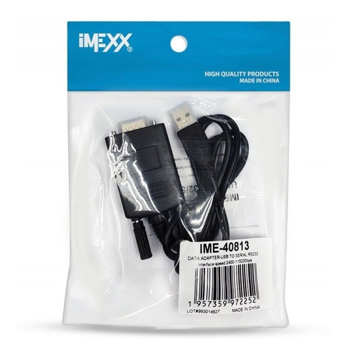 Cable Adaptador Usb A Serial Rs232 Imexx