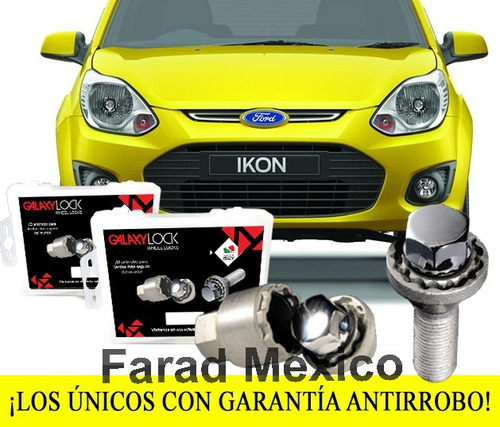 Tuercas Seguridad Ford Fiesta Ikon Hatch Ambiente Ac