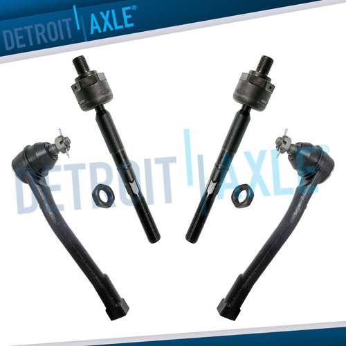 Front Inner & Outer Tie Rods For 2006 - 2012 2014 Kia Se Ddh