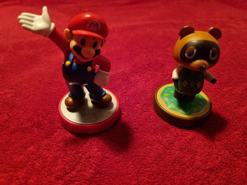 Par De Amiibos Tom Nook De Animal Crossing Y Mario Bros 