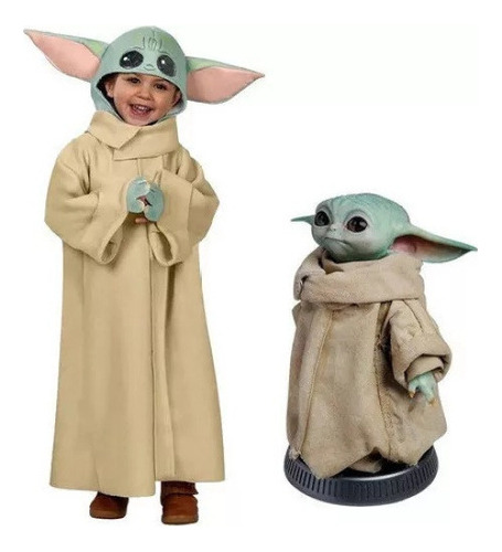 Ropa De Bebé Star Wars Yoda Para Halloween, Juego De Rol, Co