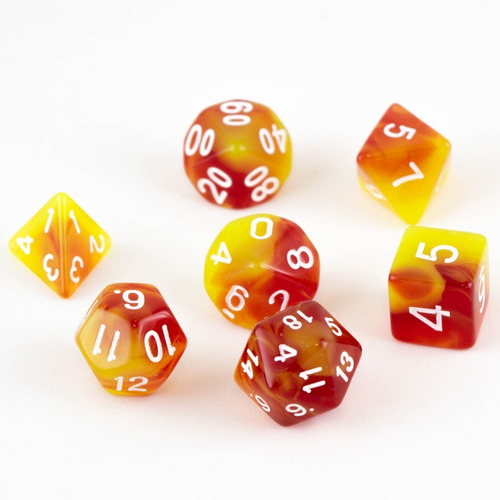 Set De 7 Dados Para Rol - Blastdown