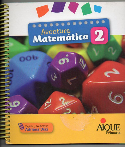 Aventura Matematica 2 -adriana Diaz -  Aique