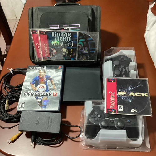 Playstation 2 + Juegos + Bolso + Memori Caes