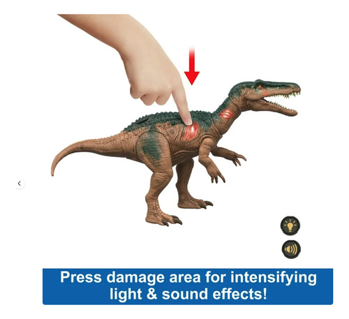 Jurassic World - Baryonyx Epic Attack Heridas Y Mordidas