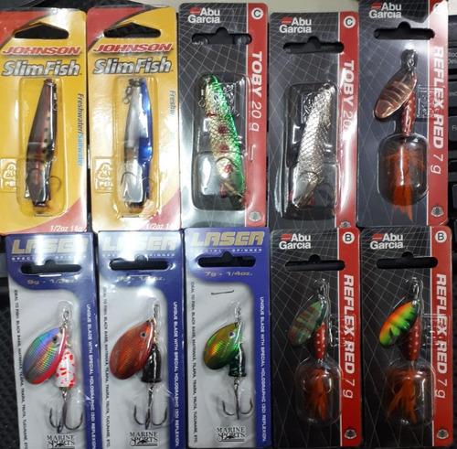 Pack Combo 10 Cucharas Para Truchas Y Salmonidos Del Sur