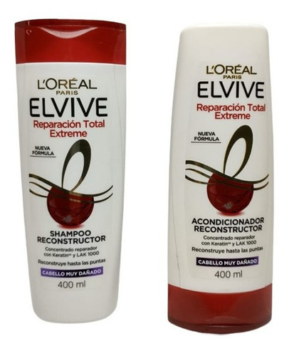 Shampoo Y Acondicionador Elvive Reparación Total Extreme