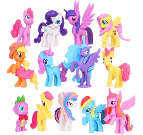 Pony Pequeño Set Mini Figuras Juguete Muñecos Colección Deco