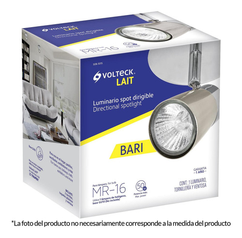 Luminario Bari 3 Spots Voltech Lait 48434