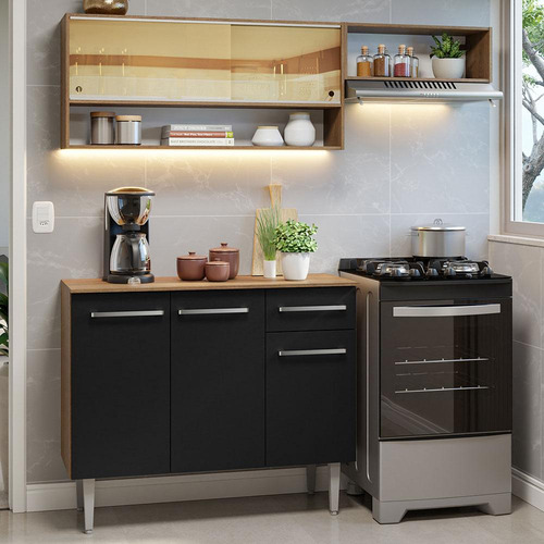 Cocina Integral Completa Modular Madesa Emilly 165cm Mn 02