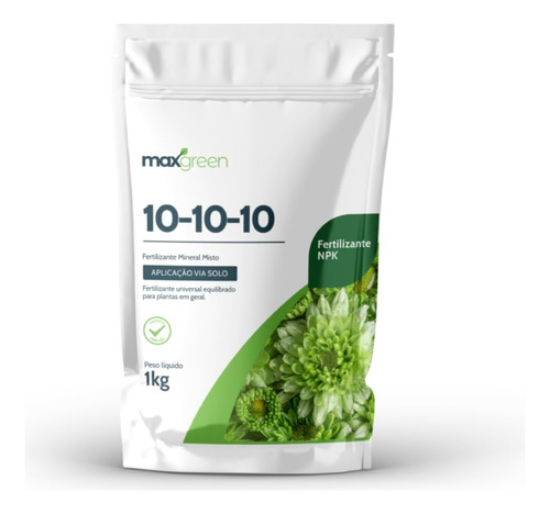 Adubo Forth Maxgreen 10-10-10 1kg Fertilizante P/ Jardinagem