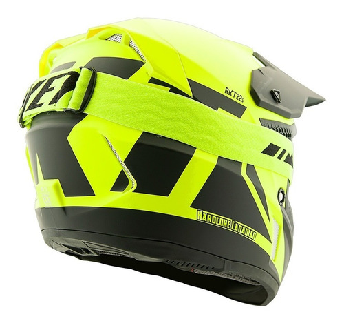 Casco Joe Rocket Rkt 22 Racing Hiviz C/goggles Para Moto