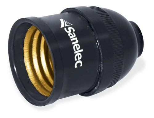 Portalámpara Socket Sencillo Baquelita 12 Pza Color Negro