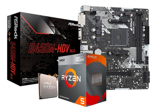 Combo Actualizacion Mother Asrock B450 Y Amd Ryzen 5 4600g