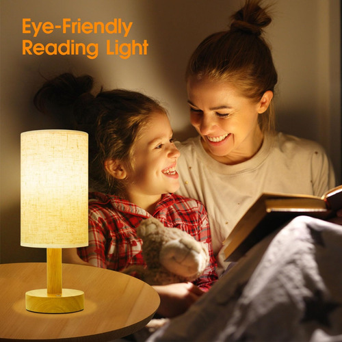 Luminária De Mesa Led Infantil Quarto Luz Com 3 Cores Usb
