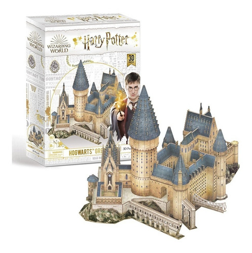 Imagen 3 de 4 de Harry Potter - Gran Salon Hogwarts - Puzzle 3d - 185 Piezas