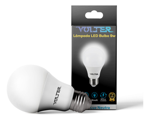 Kit 6 Lampada Led Bulbo 9w Quente Neutra Fria Bivolt E27