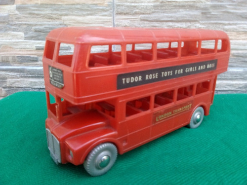 Antiguo Bus Doble Piso London Transport En Plástico Duro