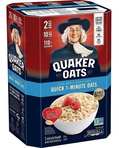 Avena Natural Quaker 4.52 Kg Oats Grano Entero 