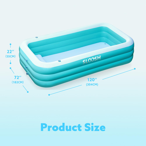 Piscina Inflable Familiar Con Asientos, 305 X 183 X 56 Cm