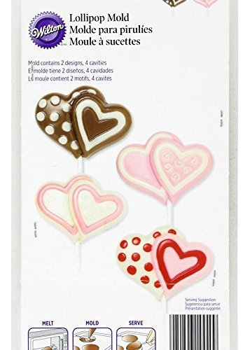 Molde Para Piruletas Wilton De Doble Corazón