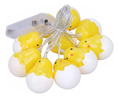 Collar De Luces Con Diseño De Huevos De Gallina De Pascua Co