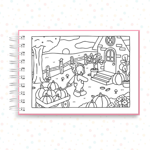 W Libro For Colorear Bobbie Goods, 50 Hojas, Dibujos,