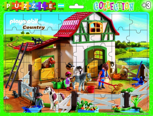 Puzzle Rompecabezas Playmobil Country X48 Piezas