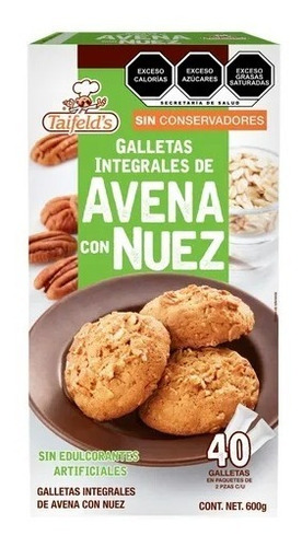 Galletas De Avena Con Nuez Taifeld´s 600 G