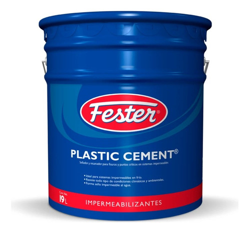 Sellador Y Resanador Para Fisuras Fester Plastic Cement 19l