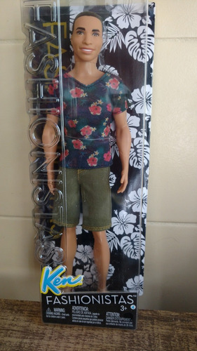 Imagem 3 de 6 de Boneco Ken Fashionistas Steven Floral Tee