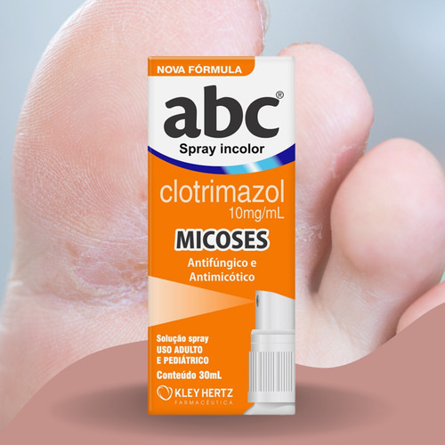 Kit C2 Abc Micoses E Fungos Spray 30ml Abc Kley Hertz