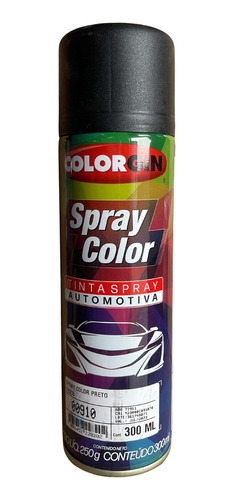 Spray Color Preto Fosco 300 Ml - Colorgin