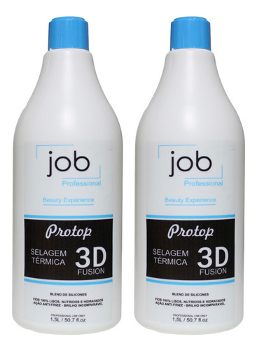Job Hair Selagem 3d Protop 2 Unidades 1,5 Litros