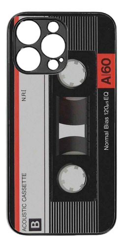 Case Funda Protector Para iPhone 14 Pro Cassette Retro