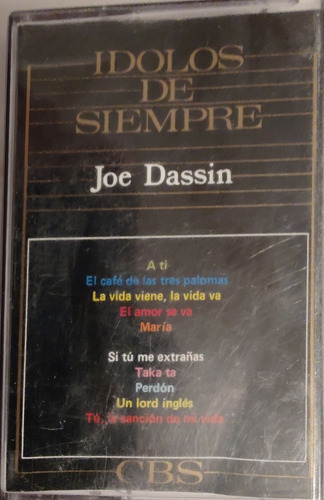 Cassette De Joe Dassin Ídolos De Siempre (2393