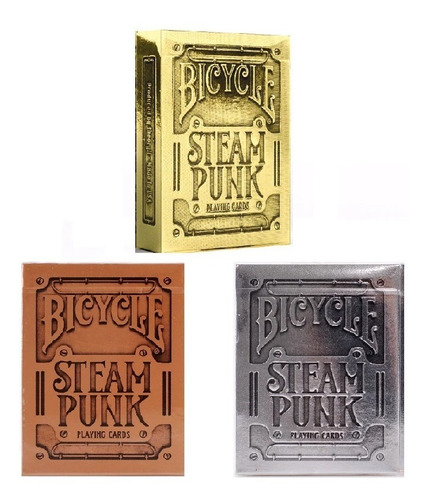 Juego De Cartas Bicycle Steampunk (plata O Bronce)