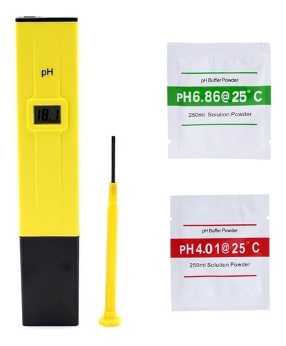  Medidor Ph Digital Calibrado Tester + Buffer De Calibracion