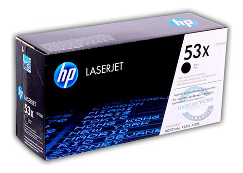 Hp Toner Laserjet Negro 53x Q7553x 