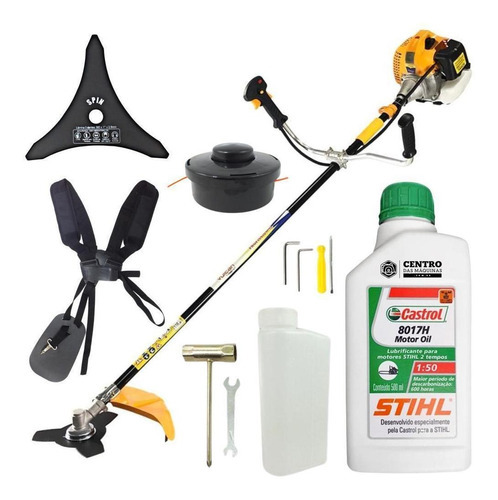 Roçadeira Vr520h Vulcan Profissional 52cc Com Óleo Stihl 2t