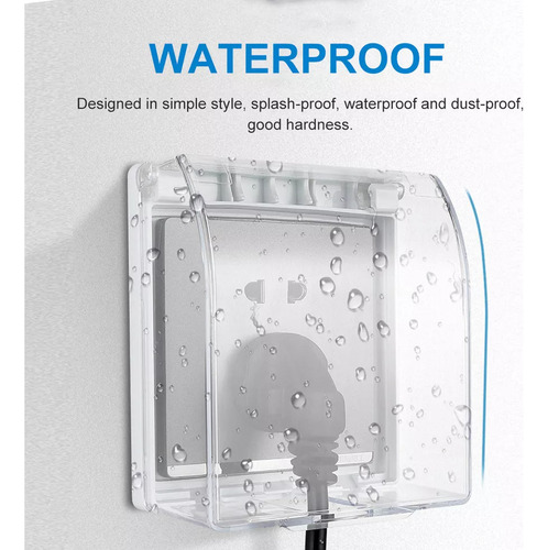Protector De Enchufe Para Interruptor De Lluvia Para Exterio