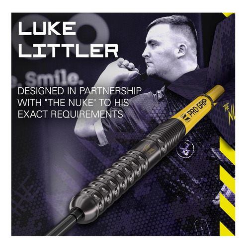 Target Darts Luke Littler G1 23g Juego De Dardos Con Punta Y Negro.
