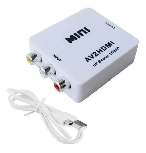 Adaptador Conversor De Señal Av Rca A Hdmi 1080p