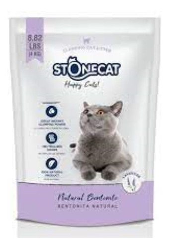 Piedras Stonecat Bentonita Aglomerante Lavanda X 4kg.