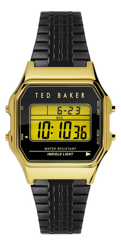 Ted Baker Reloj De Pulsera Negro Ip De Acero Inoxidable Ted