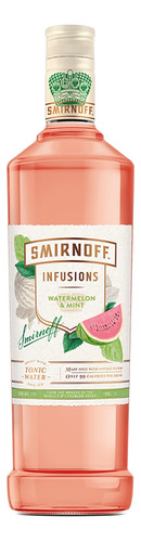 Vodka Destilada Watermelon & Mint Smirnoff Infusions Garrafa 998ml